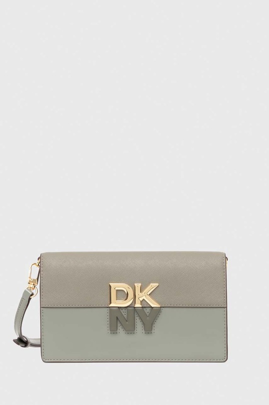 Kabelka Dkny přírodní kůže zelená R42FKE32