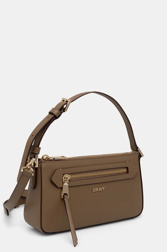 Kožená kabelka Dkny R42HKE18 zelená SS25