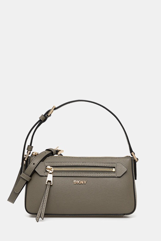 Dkny torebka skórzana skóra licowa zielony R42HKE18