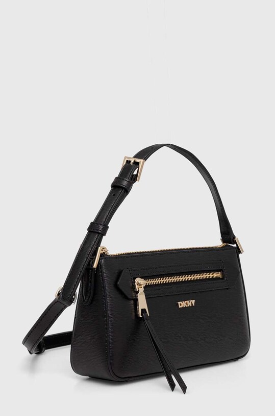 Шкіряна сумочка Dkny R42HKE18 чорний AW24