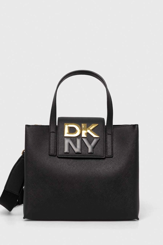 Dkny torebka skórzana skóra licowa czarny R42DYE39