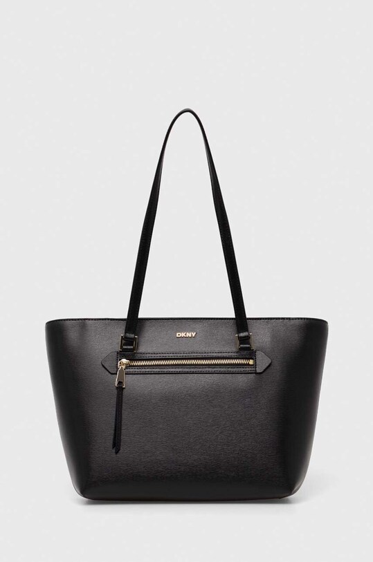 Kožna torba Dkny bez uzorka crna R42A3E20