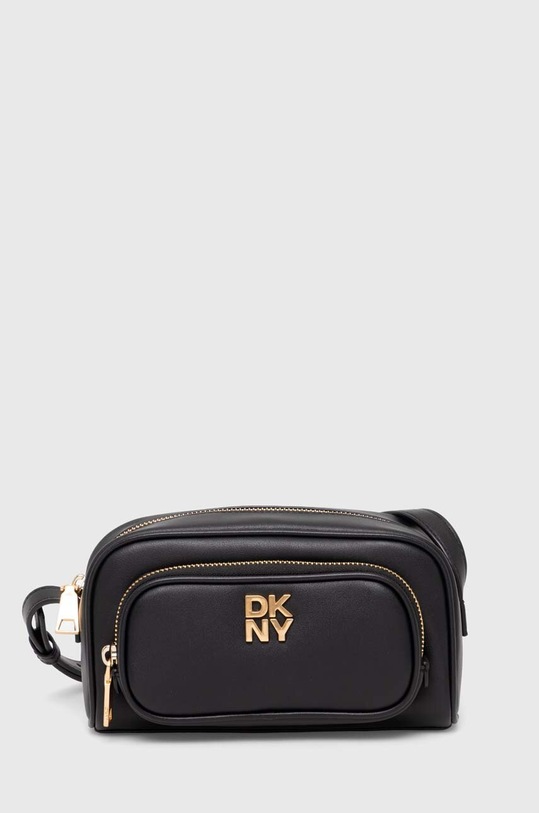 Kožená kabelka Dkny přírodní kůže černá R42EKE53