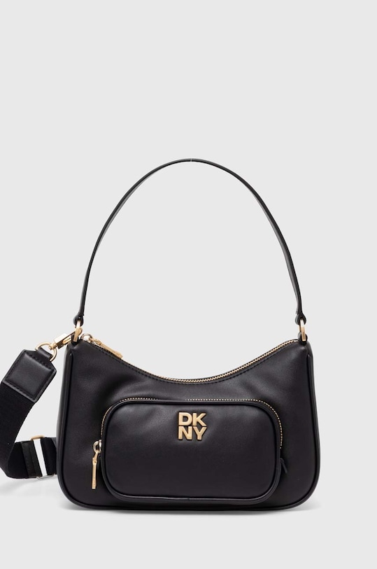 Dkny torebka skórzana skóra licowa czarny R423KE51