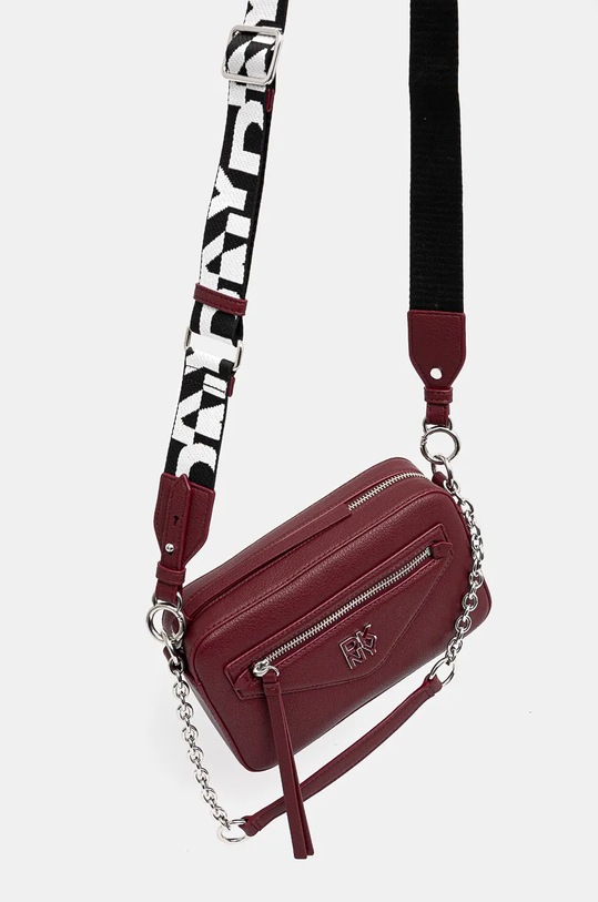 Шкіряна сумочка Dkny R42ELF44 бордо