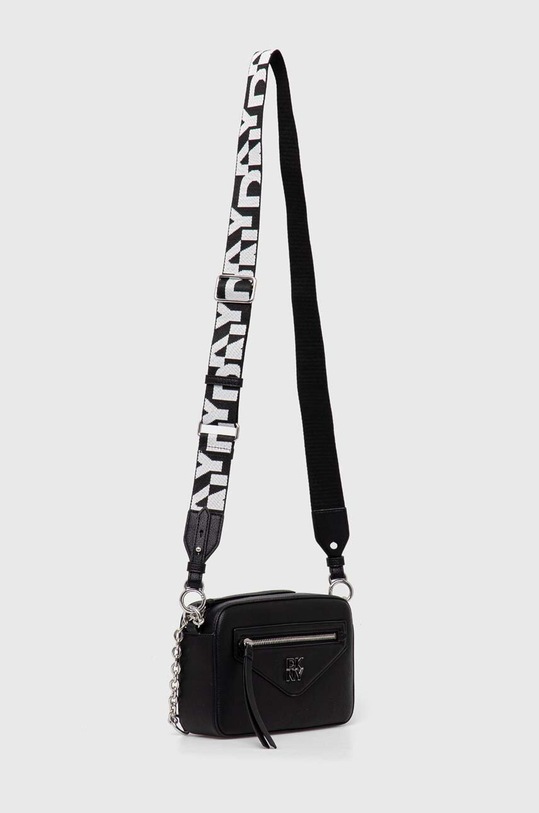 Kožna torba Dkny R42ELF44 crna AW24