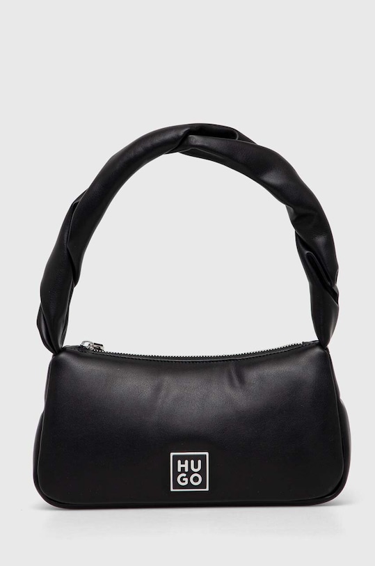 Kabelka HUGO hladký černá 50523655