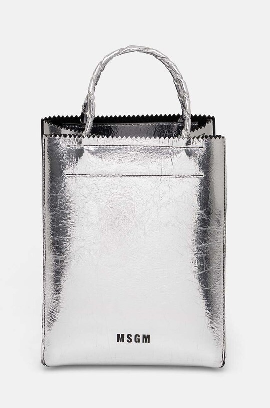 Kabelka MSGM jednofarebný strieborná 3741MDZ11.789