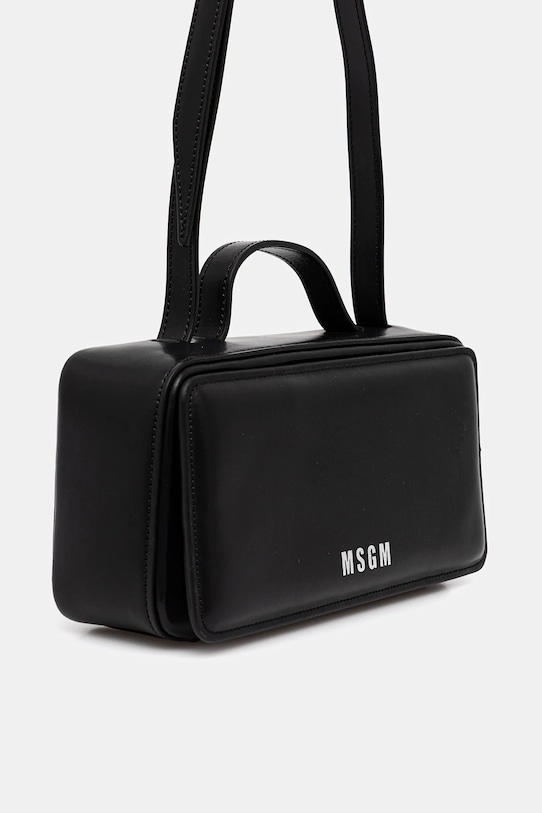 Kožená kabelka MSGM čierna 3741MDZ58.622