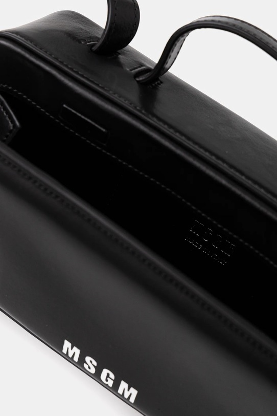 Kožená kabelka MSGM 3741MDZ58.622 čierna