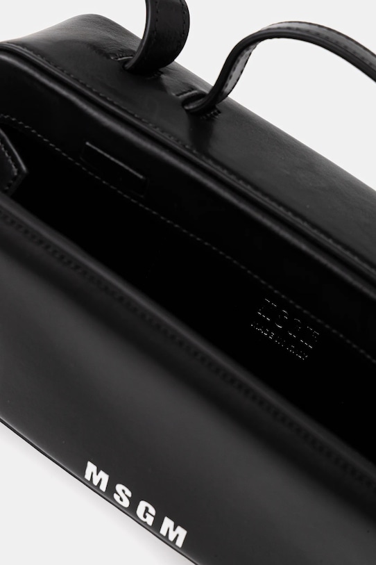Kožená kabelka MSGM 3741MDZ58.622 čierna