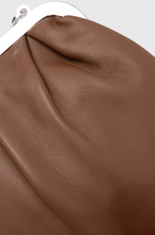 Δερμάτινη τσάντα ώμου Weekend Max Mara καφέ 2425516084600