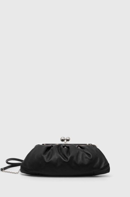 Kožna torba Weekend Max Mara bez uzorka crna 2425516094600