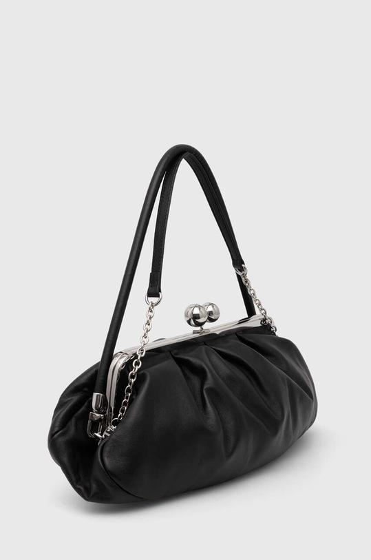 Kožna torba Weekend Max Mara 2425516094600 crna AW24