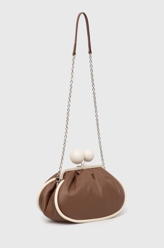 Kiegészítők Weekend Max Mara bőr táska 2425516104600 barna