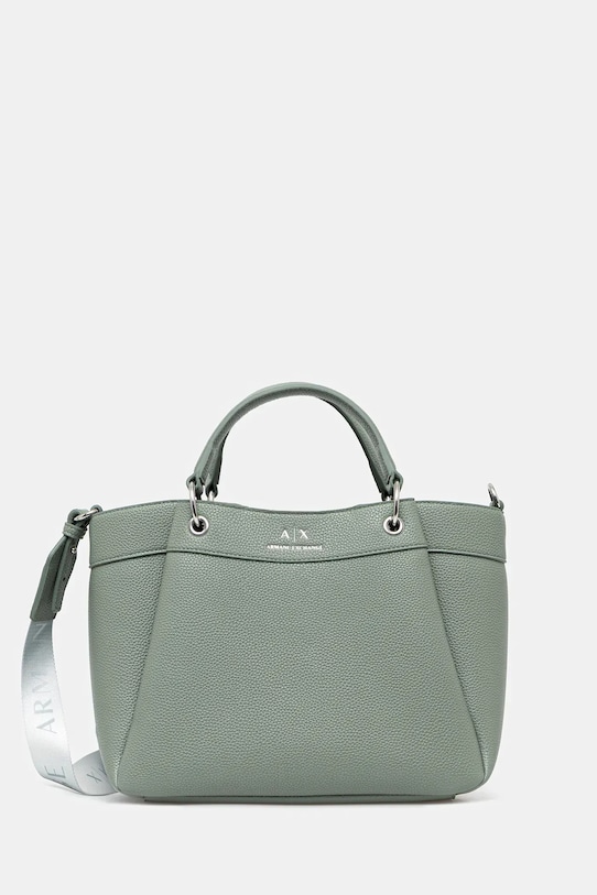 Torba Armani Exchange bez uzorka zelena 942911.CC783