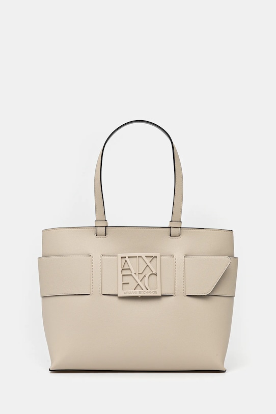 Torba Armani Exchange bez uzorka bež 949138.0A874