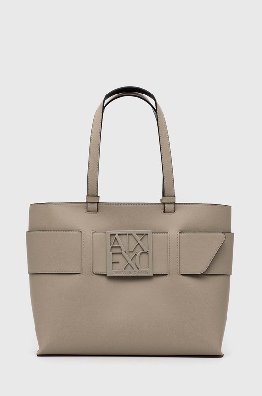 Armani Exchange torebka nie mieści A4 beżowy 949138.0A874