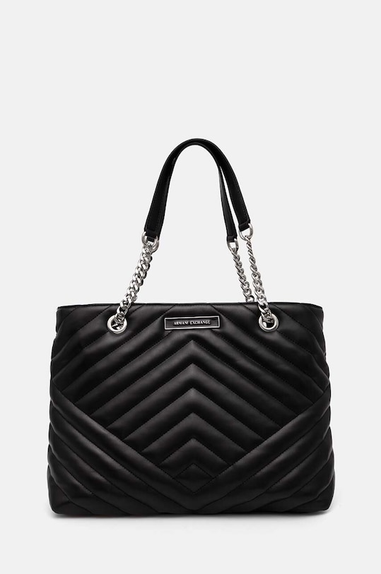 Kabelka Armani Exchange imitácia kože čierna 949156.4R742