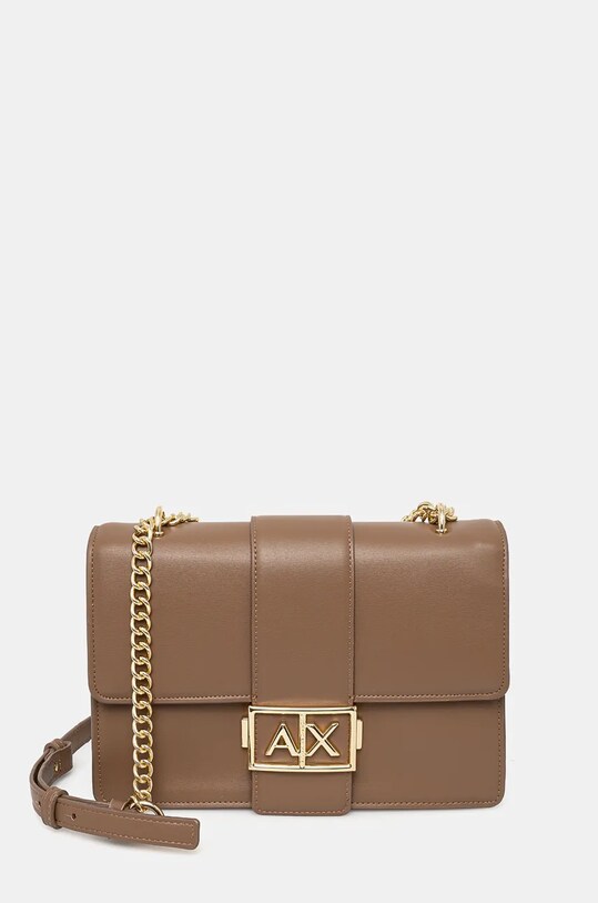 Armani Exchange torebka aplikacja brązowy 949167.4F786