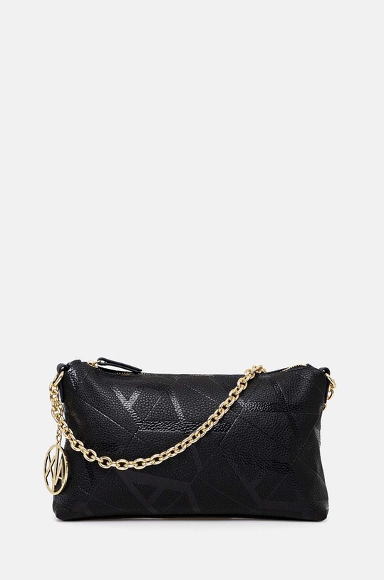 Torba Armani Exchange imitacija zrnate kože crna 949188.4F784