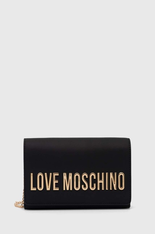 Torba Love Moschino imitacija zrnate kože crna JC4103PP1L