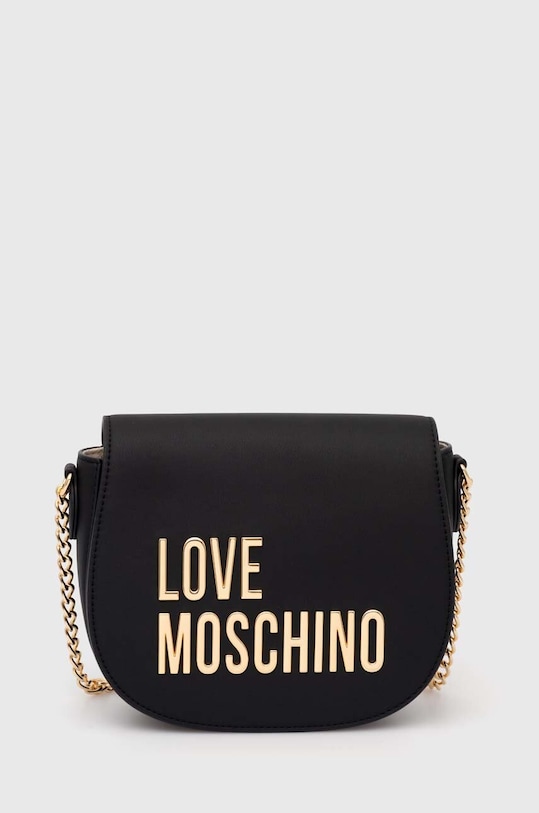 Torba Love Moschino imitacija zrnate kože crna JC4194PP1L