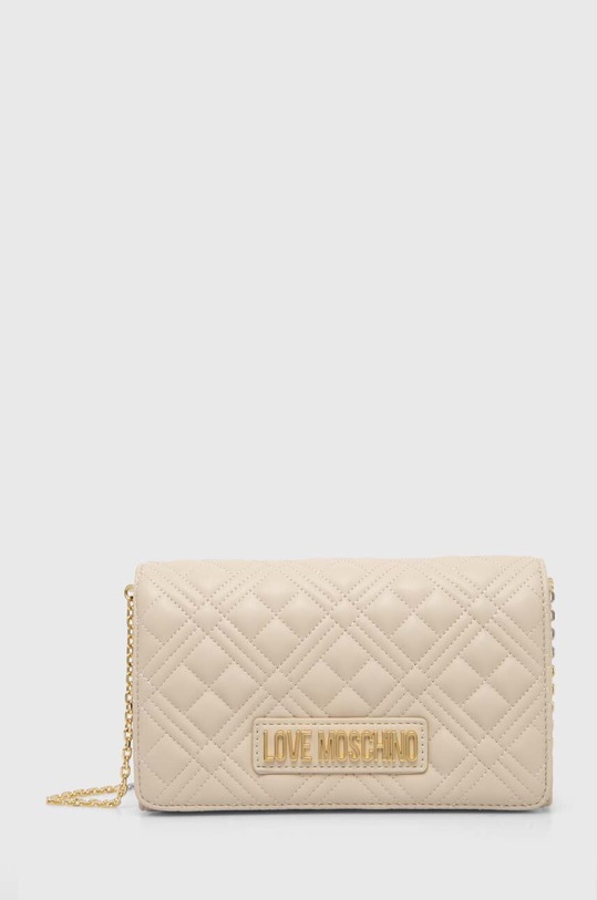 Love Moschino torebka aplikacja beżowy JC4079PP1L