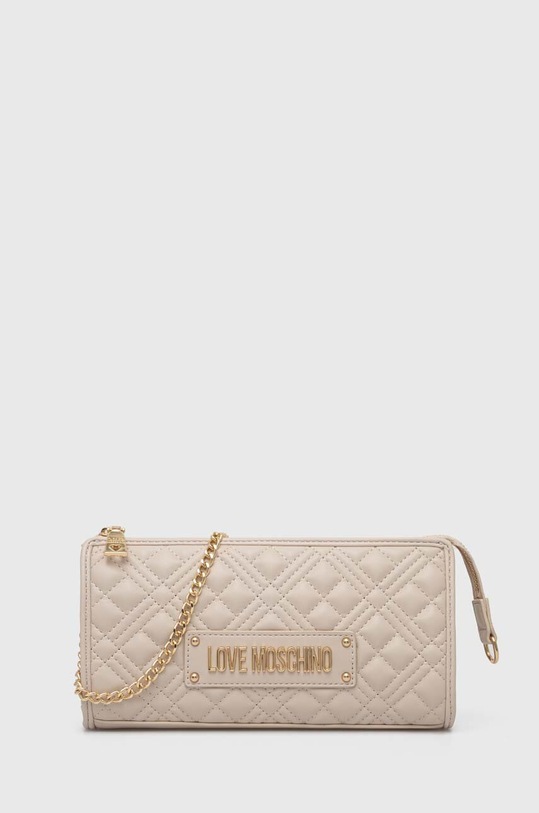 Love Moschino torebka nie mieści A4 beżowy JC4011PP1L