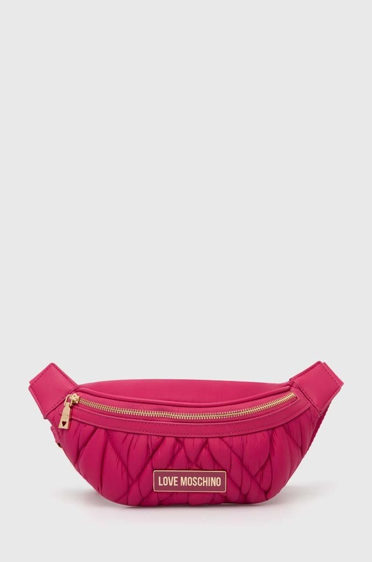 Сумка на пояс Love Moschino аппликация розовый JC4160PP1L