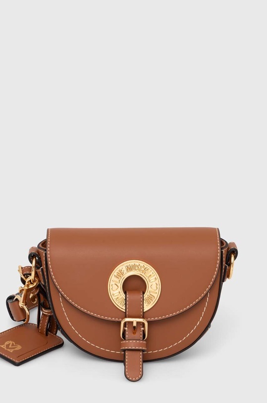 Τσάντα Love Moschino απομίμηση λείου δέρματος καφέ JC4052PP1L