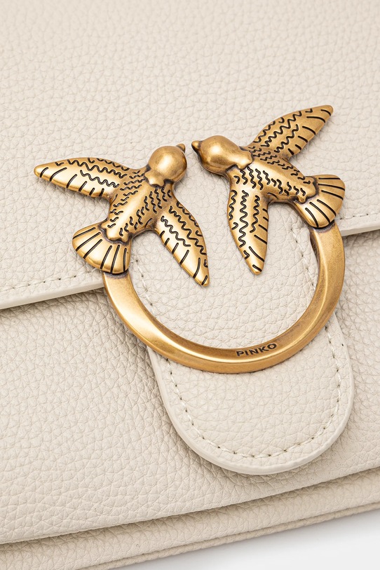 Кожена чанта Pinko бежов 104528.A29Q