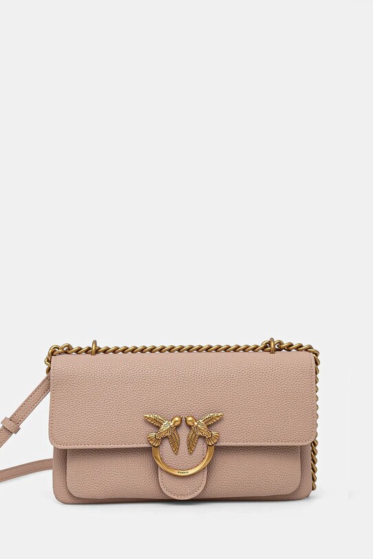 Pinko torebka skórzana skóra licowa różowy 104528.A29Q