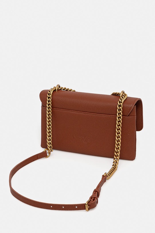 Accesorii Pinko poseta de piele 104528.A29Q maro