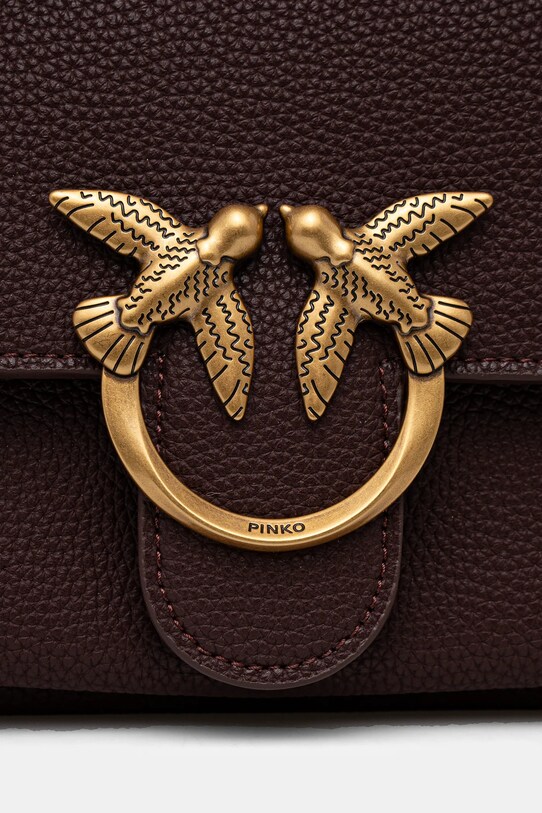 Kožená kabelka Pinko červená 104528.A29Q