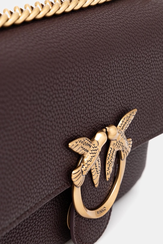 Usnjena torbica Pinko bordo 104528.A29Q