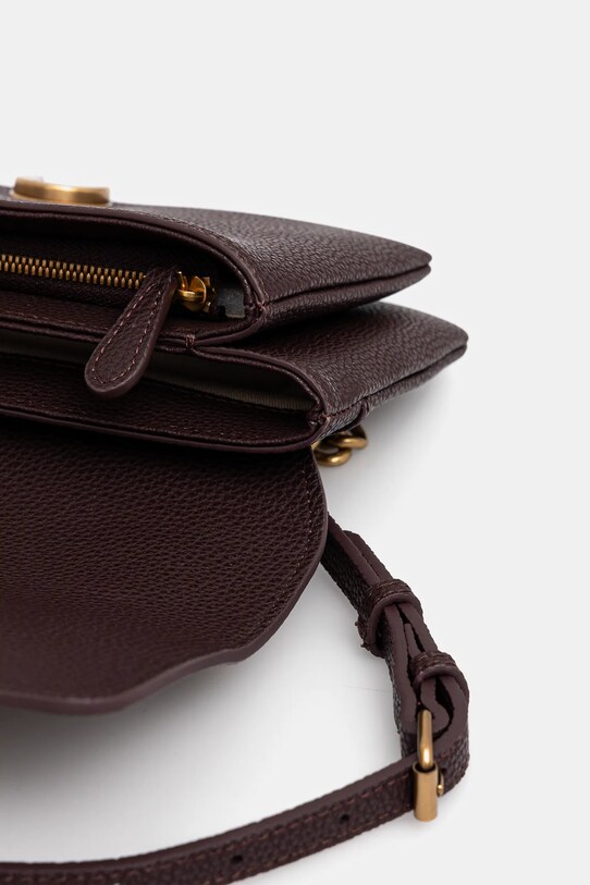 Шкіряна сумочка Pinko 104528.A29Q бордо