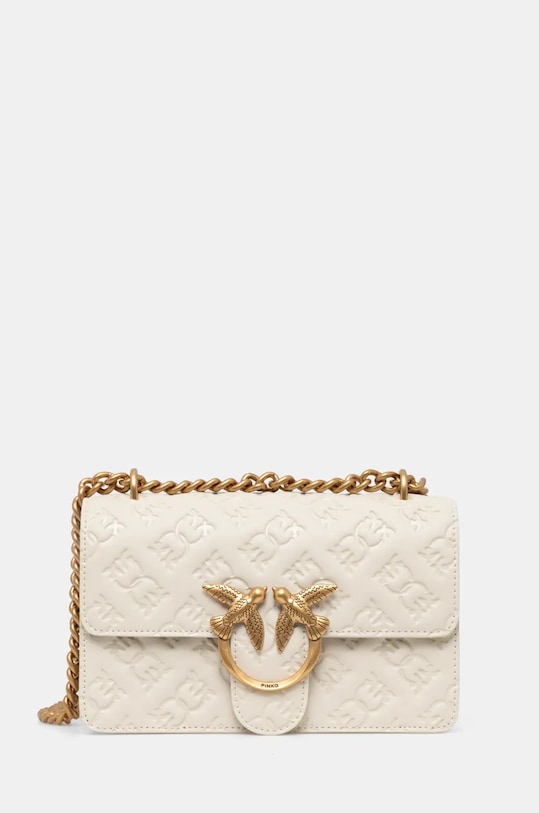 Кожаная сумочка Pinko кожа бежевый 100074.A1YB