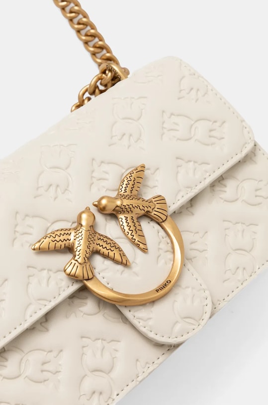 Кожаная сумочка Pinko бежевый 100074.A1YB