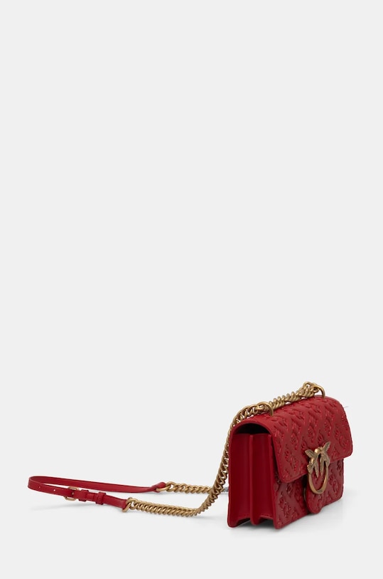 Kožená kabelka Pinko 100074.A1YB červená AA00