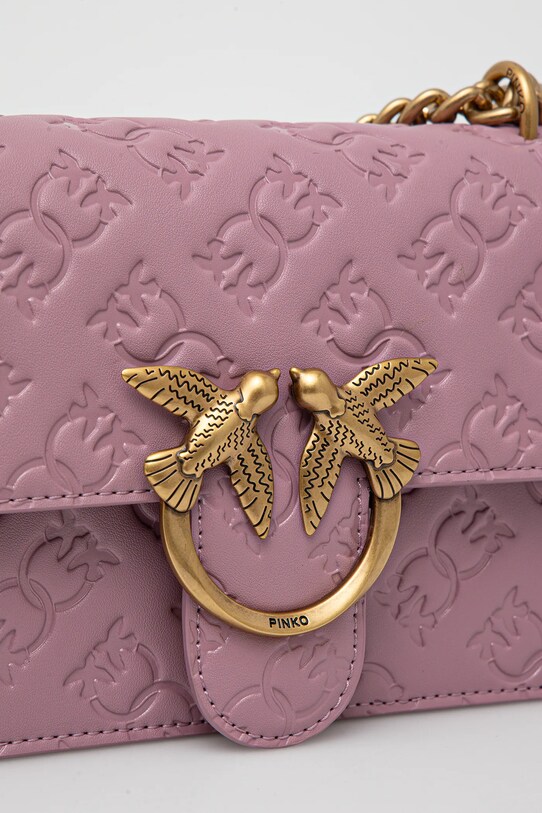 Pinko borsa a mano in pelle rosa 100074.A1YB