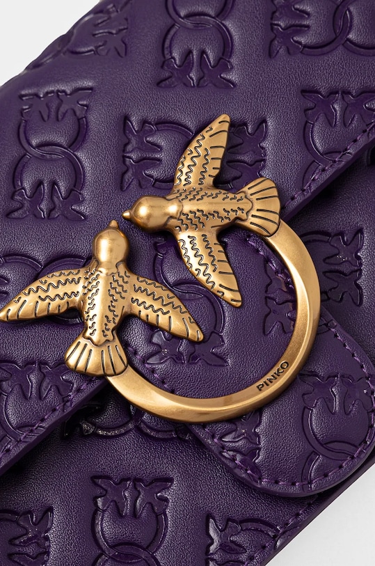 Pinko torebka skórzana fioletowy 100074.A1YB