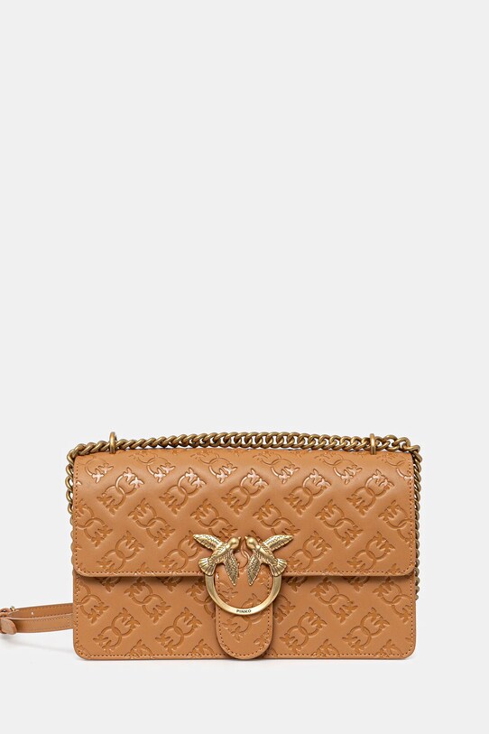 Pinko poseta de piele uni maro 100941.A1YB