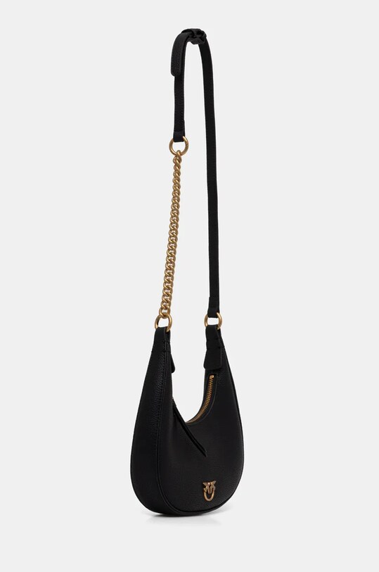 Δερμάτινη τσάντα Pinko 101433.A29Q μαύρο AW24