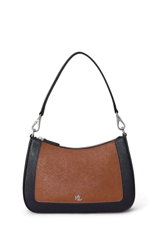 Usnjena torbica Lauren Ralph Lauren Ne ustreza A4 rjava 431934891