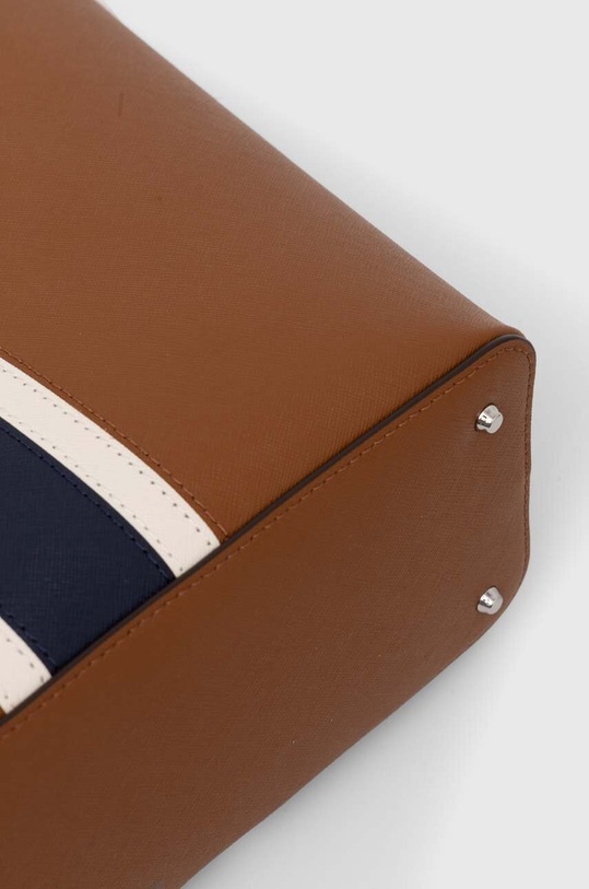 Kožená kabelka Lauren Ralph Lauren hnedá 431934895