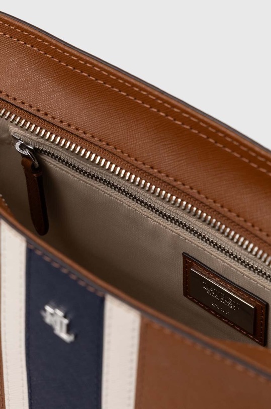 Kožená kabelka Lauren Ralph Lauren 431934895 hnedá