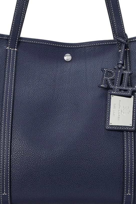Δερμάτινη τσάντα Lauren Ralph Lauren σκούρο μπλε 431936094