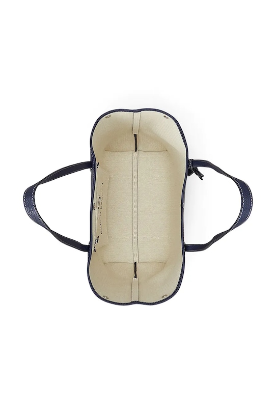 Lauren Ralph Lauren torebka skórzana 431936094 granatowy