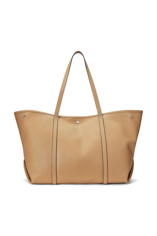 Δερμάτινη τσάντα Lauren Ralph Lauren 431936094 καφέ AW24